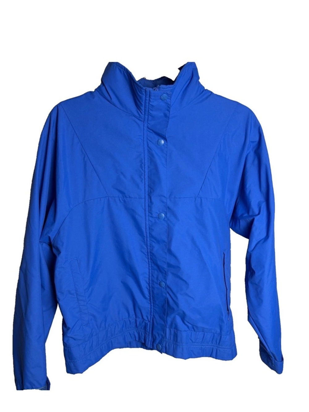 Helly Hansen 90s Jacket Blue Nylon Sport Windbreaker Funnel Neck Vintage Small